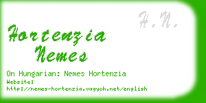 hortenzia nemes business card